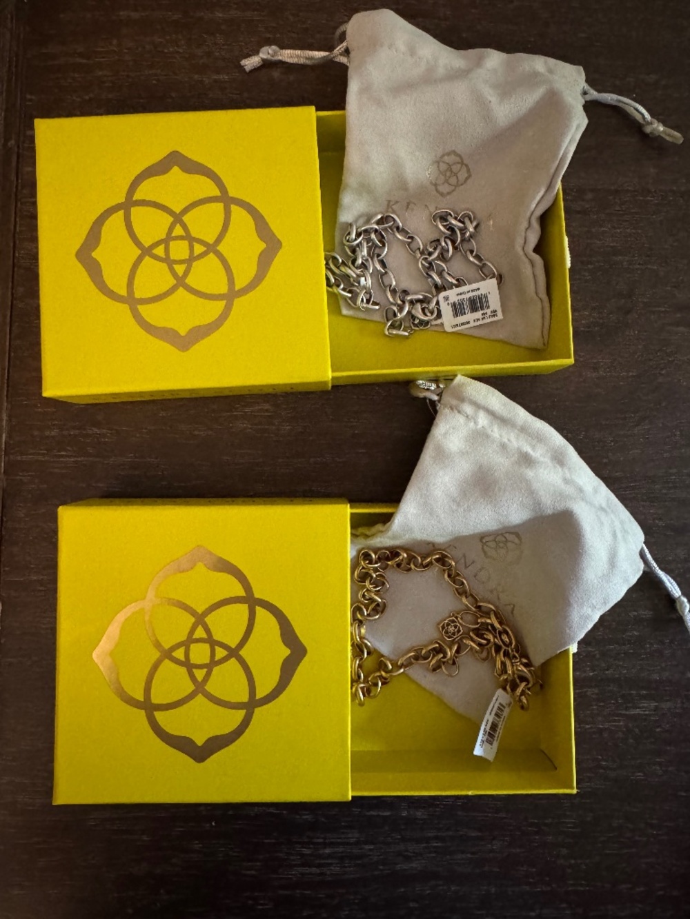 Kendra Scott Beau Link Necklace Gold NWT